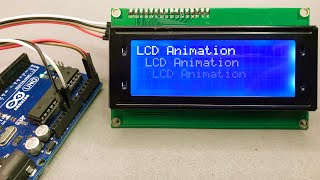 EASY Arduino LCD I2C Scrolling Text Animation | Scroll Text on LCD Display Arduino | I2C LCD Scroll