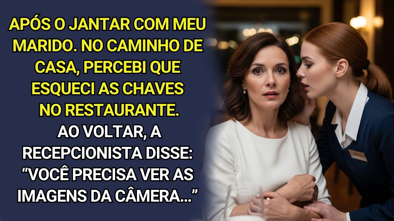 Após o jantar com o marido, voltei ao restaurante. O dono disse: Você precisa ver imagens da câmera