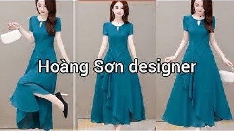 Dạy cắt may | hướng dẫn cách cắt đầm xòe cổ tròn | Hoàng Sơn designer