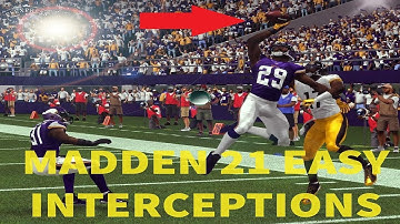 How to intercept the CPU in Madden NFL 21. The easy interception play/glitch.