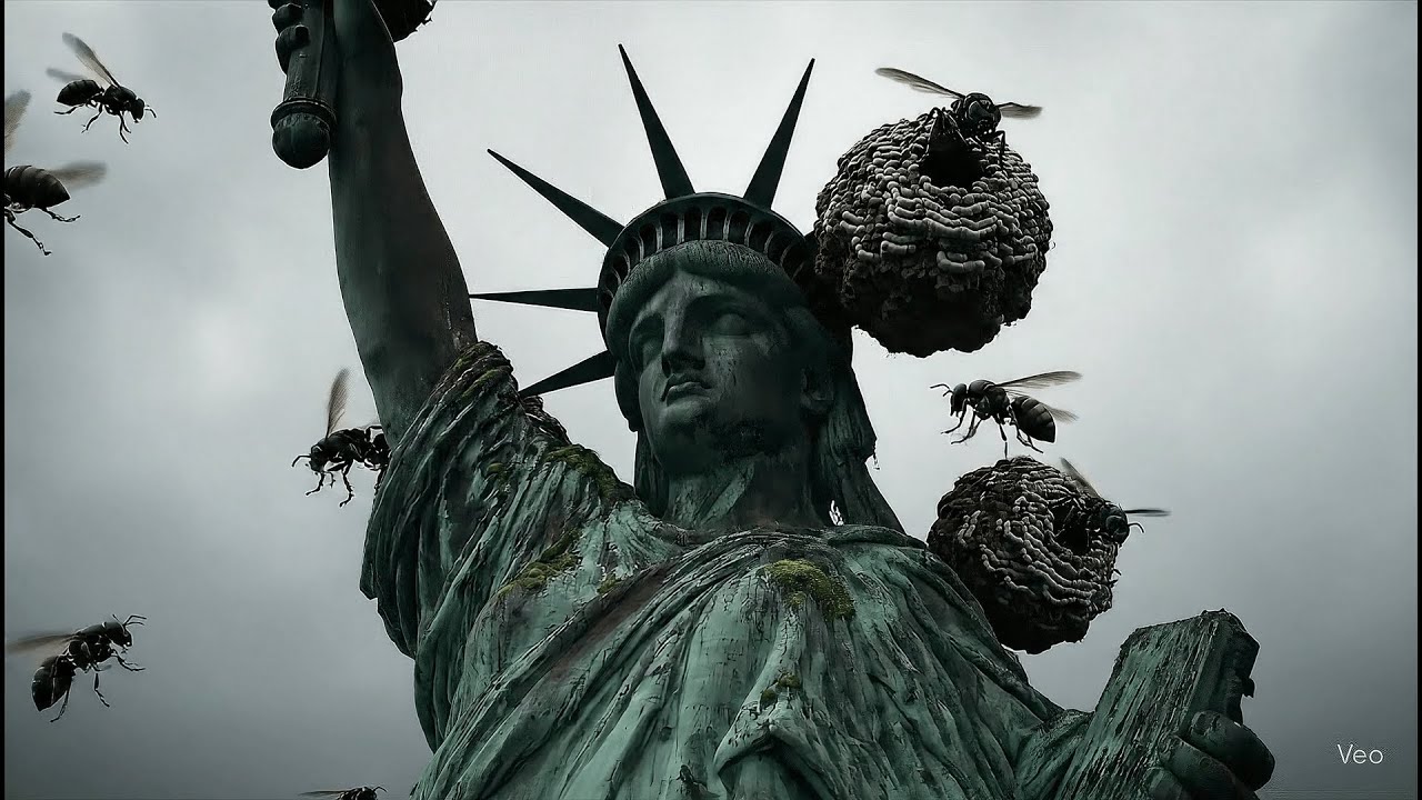 What if insects became huge, putting humanity in danger? AI disaster movie trailer