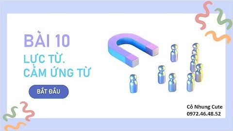 Demo Vật lí 12 CTST _ Bài 10 - Lực từ. Cảm ứng từ