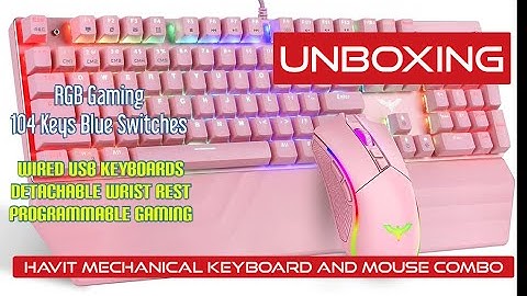 UNBOXING Havit Mechanical Keyboard and Mouse Bundle
