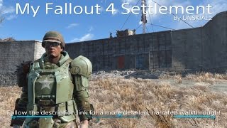 FALLOUT 4: Settlement Building - My Base! The Castle Walkthrough [#PS4Share]