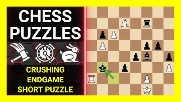 Chess Puzzles to Practice. Themes: Crushing, Endgame, Short puzzle. Learn Chess