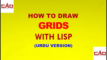 HOW TO DRAW GRIDS WITH LISP IN AUTOCAD URDU/HINDI