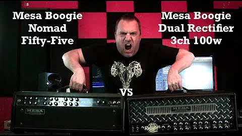 Mesa Boogie Nomad 55 vs Mesa Boogie Dual Rectifier 3ch 100w |Hgh Gain Amp Shootout