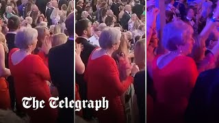 video: Watch: Theresa May dances the night away after Boris Johnson's resignation