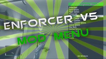 GTA V - Enforcer V5 Mod Menu! (1.25/TU25) RGH/JTAG +DOWNLOAD