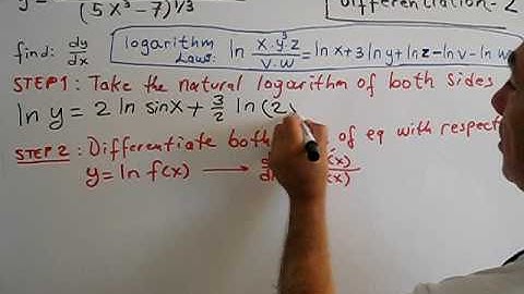 logarithmic differentiation 2