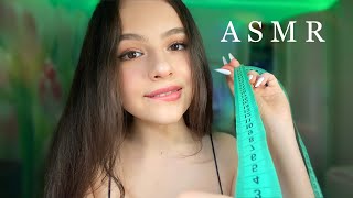 ASMR I will TAKE MEASUREMENTS & DO YOUR MAKE UP for COSPLAY 💄🎨 *mouth sounds*