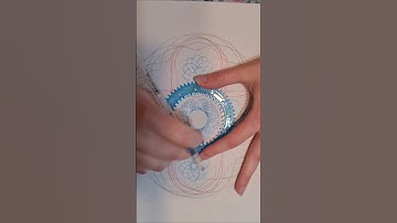 Minor gear high spin multi spirograph pattern, more complexity higher ASMR #art #spirograph #asmr