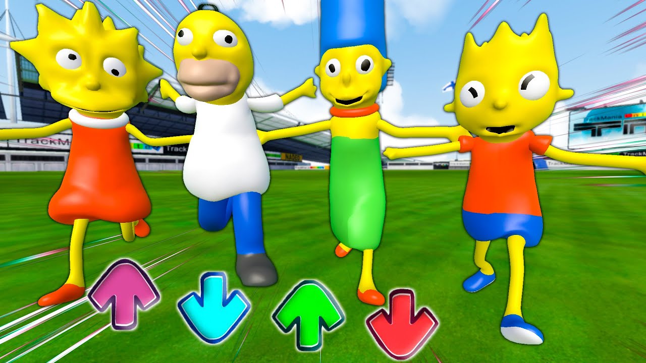 HURDLE RACE! NEW 3D SANIC CLONES MEMES in Garry's Mod! (The Simpsons)