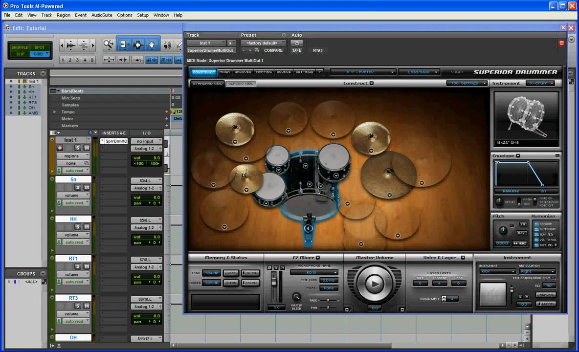 Superior Drummer Multi Out Setup in Pro Tools 8 Tutorial YouTube