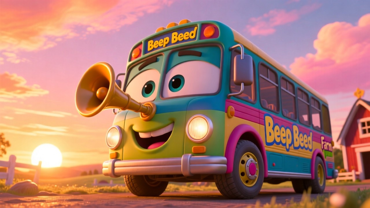 Beep Rides Beep Beep Farm Bus Ride 🚜 | Fun Learning & Play for Kids | Toddler ...