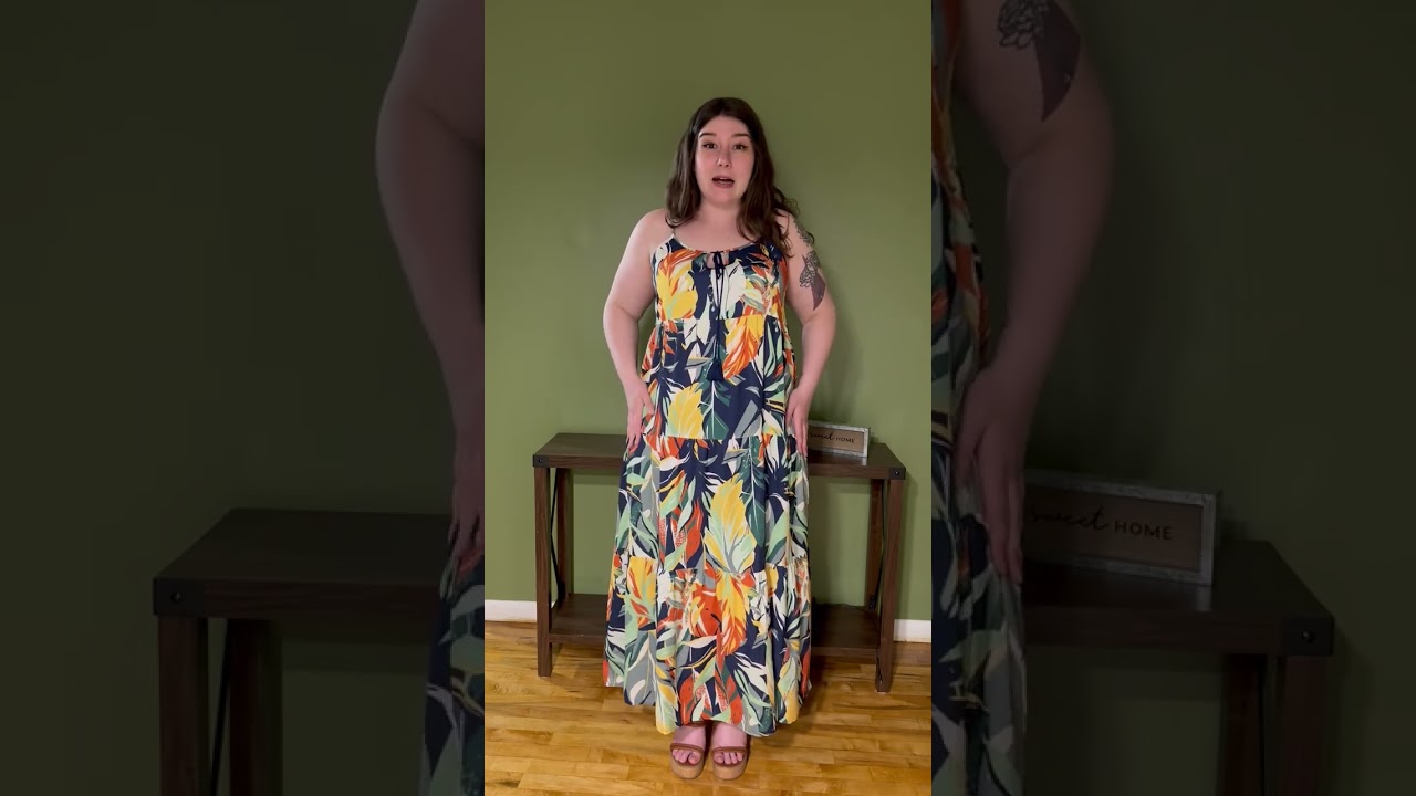 LuLaRoe Resort Carina Tiered Maxi Dress Review | Size L
