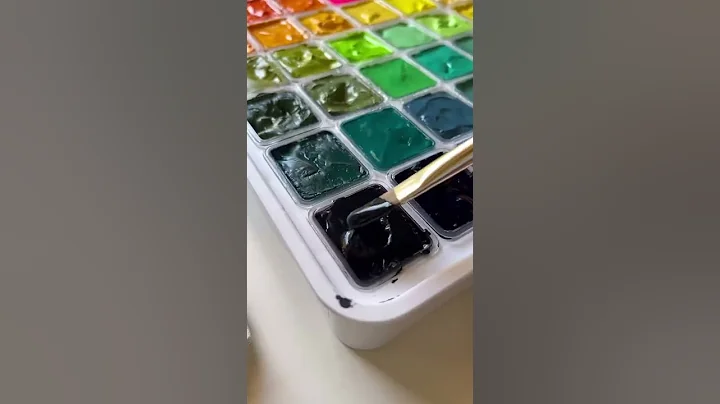 Forest🌱painting with jelly gouache #shorts #jellygouache #artist