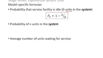 Management of Waiting Lines - Part 8