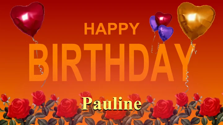 JOYEUX ANNIVERSAIRE Pauline