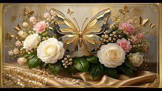 Elegant Beauty Scene | Golden Butterfly Cinematic Visual screenshot 3