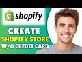 How To Create Shopify Store Without Credit Card (2026) - Full Tutorial