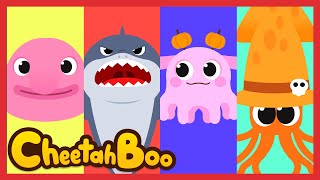 🎵 SPLASH! Sea Animals Songs for Children 🎵 | compilation | nursery rhymes | kids song #cheetahboo