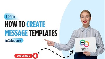 How to Create Message Templates in Message Blink #SalesforceSMS #MessageBlink #youtubeshorts #howto
