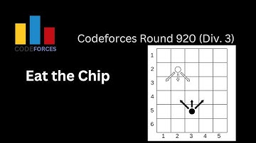 Eat the Chip | Codeforces Round 920 (Div. 3)