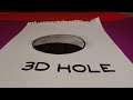 How To Draw A 3D Hole 🕳 | 3D Drawing | #simplywaste2022