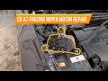 C5 X7 freezing wiper motor repair