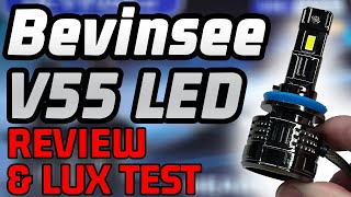 Bevinsee V55 LED Headlight Upgrade Review and Lux Test 🚫 NOT the results ANY of us were expecting... by Car Light Reviews 11,806 views 1 year ago 10 minutes, 2 seconds
