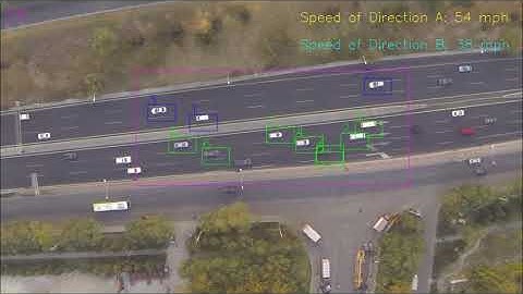 Bi-directional traffic flow parameter estimation from UAV video