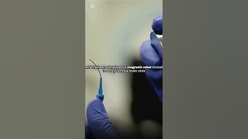 MIT engineers developed a magnetic thread robot to safely remove brain clots