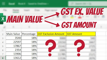 How To Extract GST Value From Total In Excel | How To Find GST Exclusive Price in Excel