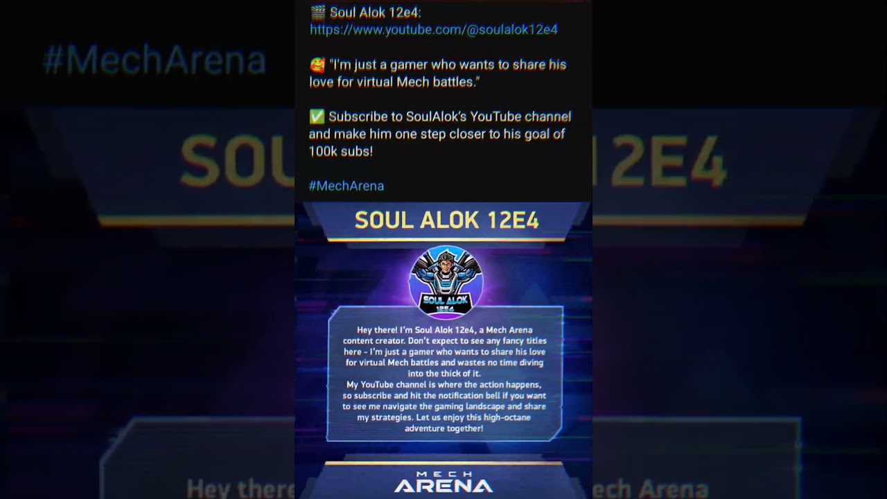 soul alok 12e4 the Indian mech arina Youtuber 