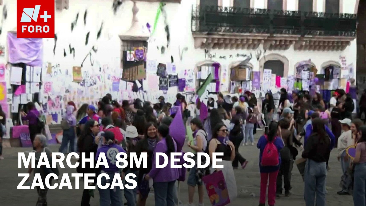 Así fue la marcha pacífica del 8 de marzo en Zacatecas