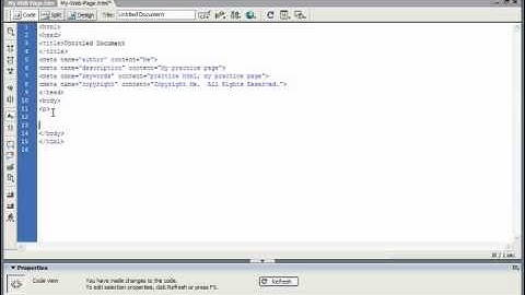 HTML Tutorial Adding a New Paragraph Training Lesson 3.1