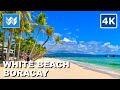 [4K]☀️MOST POPULAR BEACH IN PHILIPPINES 🇵🇭: White Beach in Boracay Island 2023 Full Walking Tour