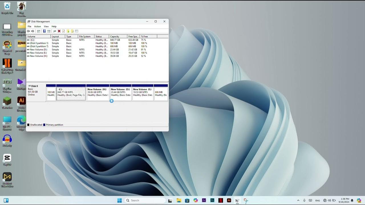 how-to-divide-drive-c-to-partitions-video-tutorial-youtube