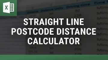 Straight Line Postcode Distance Calculator – Quick & Easy in Excel!