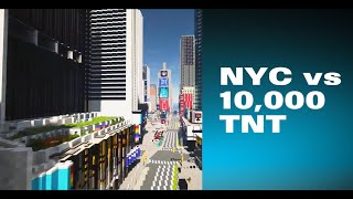 NYC vs 10,000 TNT | Minecraft Simulation