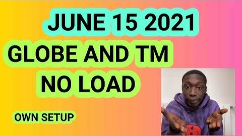 GLOBE AND TM NO LOAD