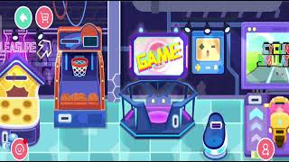 Bermain di Pusat Games dan Nonton Film Bioskop di Kota Bayi Panda - BabyBus Game screenshot 1