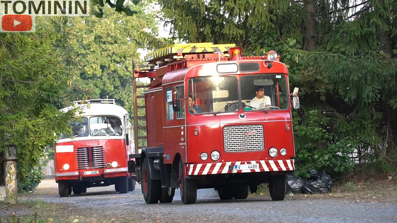 Czech historic show | Retroměstečko 2022 | Jízda vozidel🚗🚌🚓🚒🚐🚚🚜