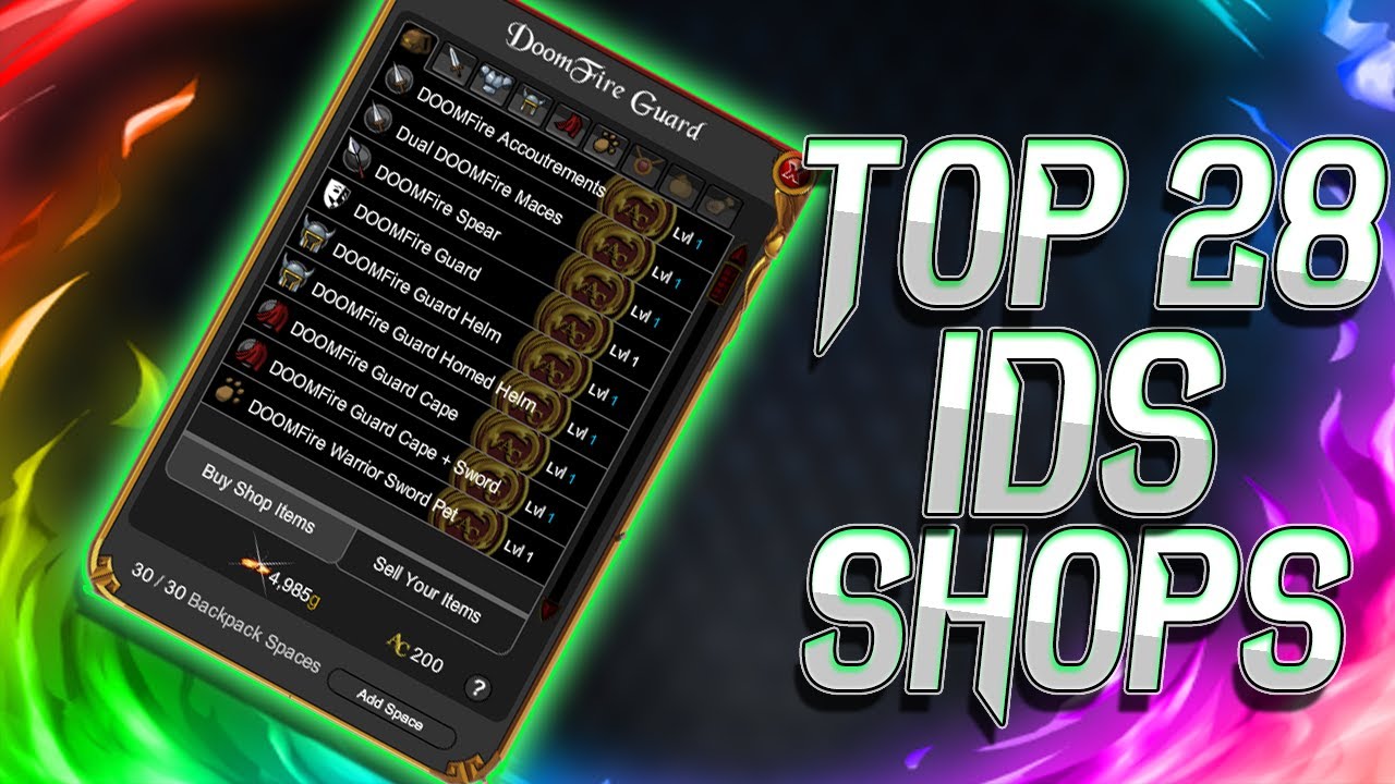 =AQW= TOP 28 SHOPS ID'S WORKING 2020 AWORLDS BOT YouTube