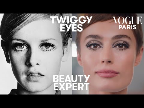 Get Twiggy&rsquo;s 1960s eye makeup in 5 minutes with Charlotte Tilbury | Beauty Expert | Vogue Paris