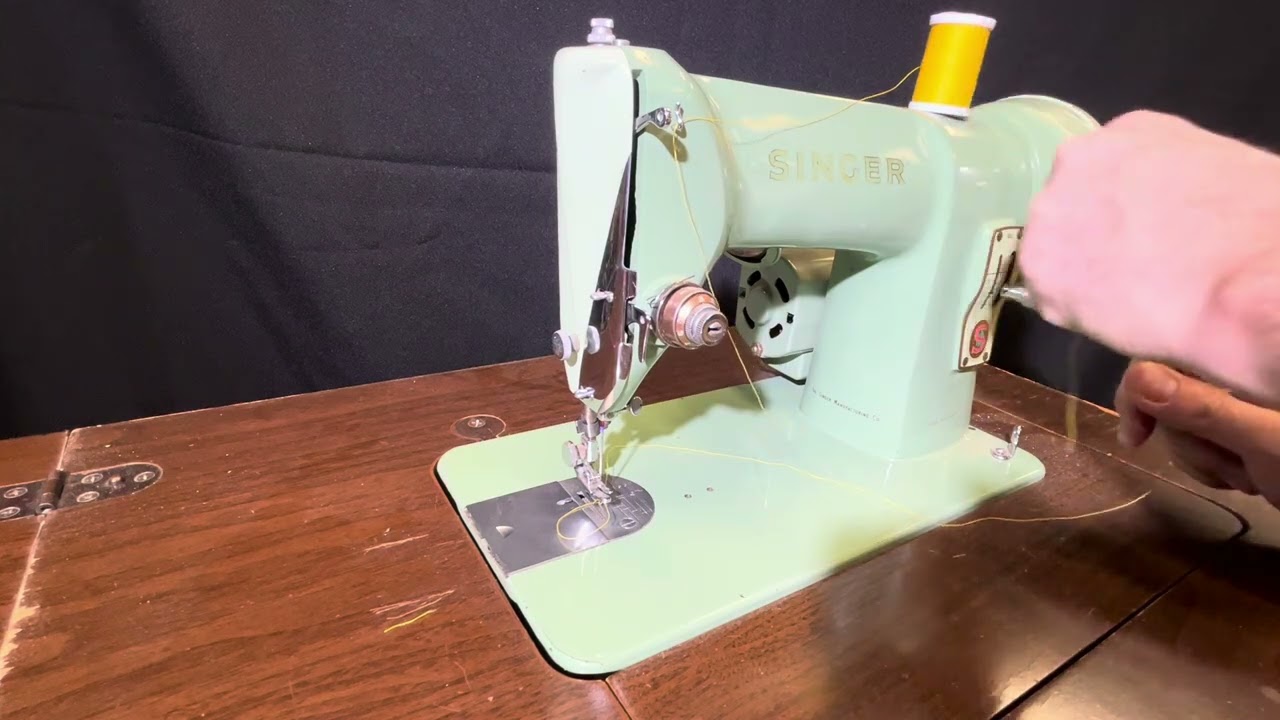 Threading a Singer 185J Sewing Machine