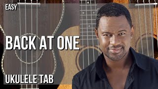 SUPER EASY Ukulele Tab: How to play Back At One  by Brian Mcknight