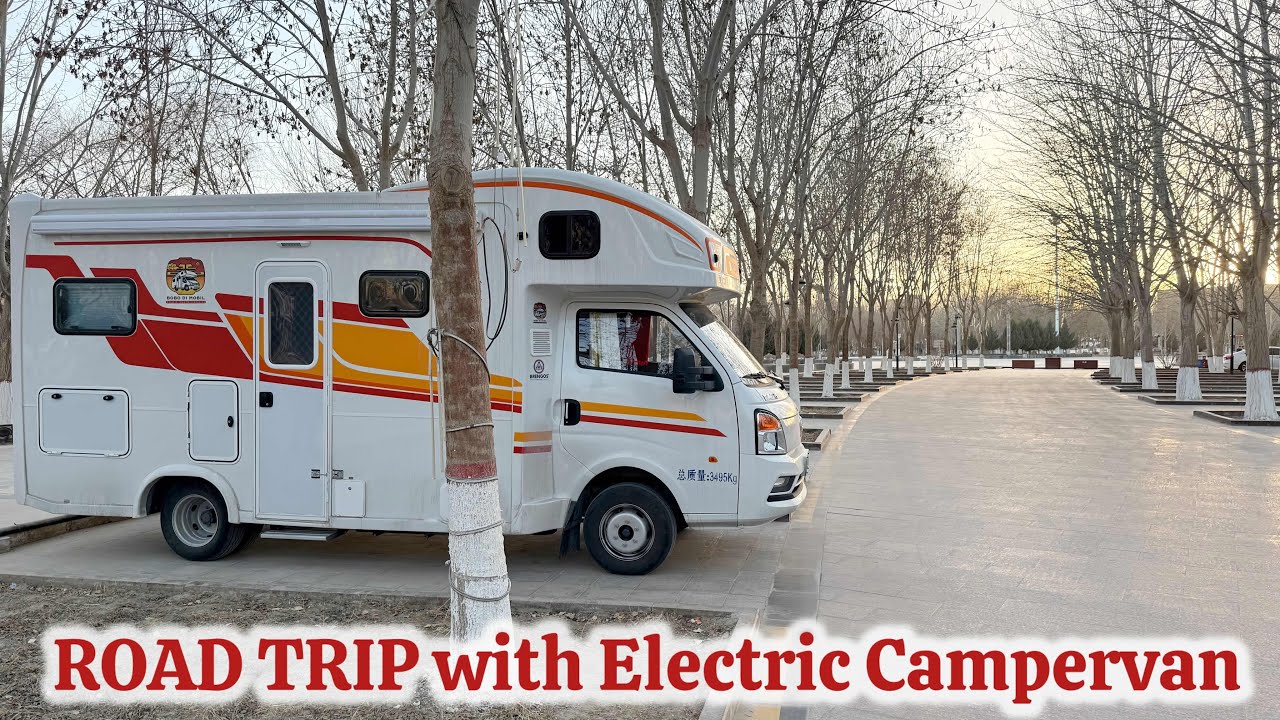 ROAD TRIP with Electric Campervan 🔋🔌