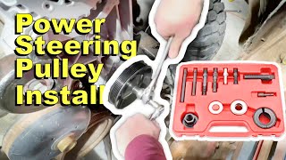 How To Install A Power Steering Pump Pulley | How To Playlist